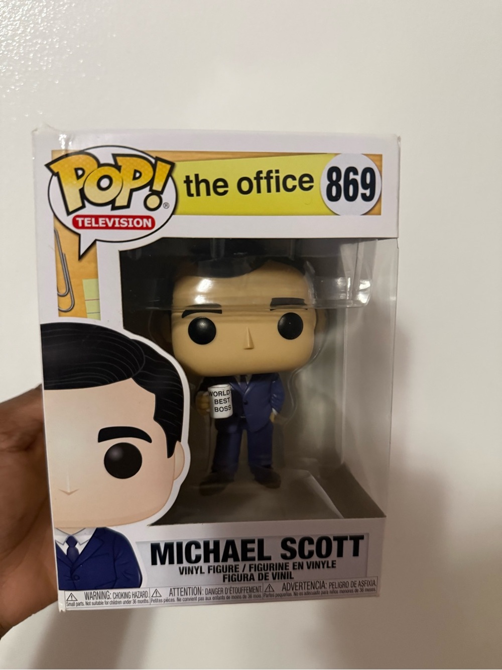 Funko Michael Scott Pop! Vinyl - Blue Suit with Mug